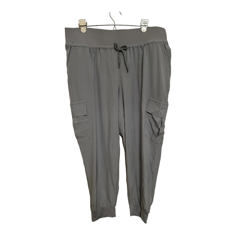 IDEOLOGY Womens Misty Silver Gray Cargo Joggers Pants SizeXL